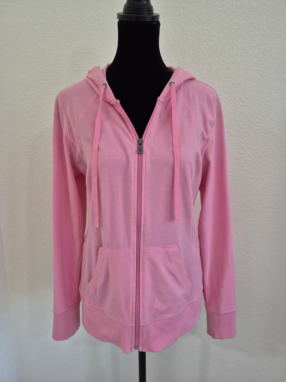 tek gear Light Pink Full-Zip Hoodie with Drawstring